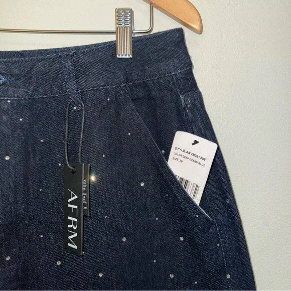 AFRM Ronny Pant in Deep Ocean Wash - Picture 5 of 6